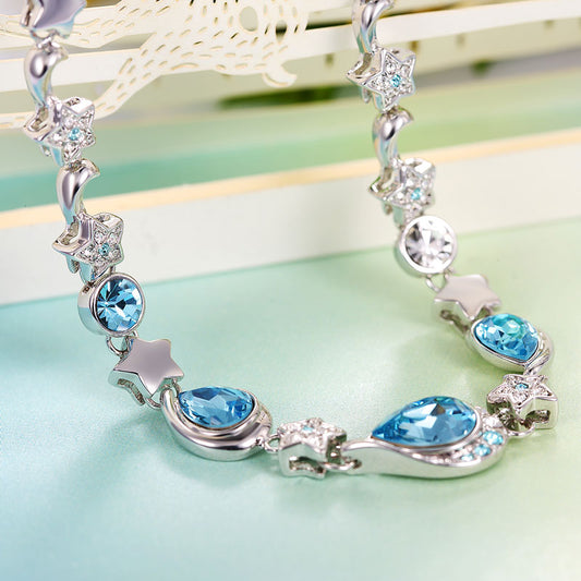 Blue Raindrop Bracelet