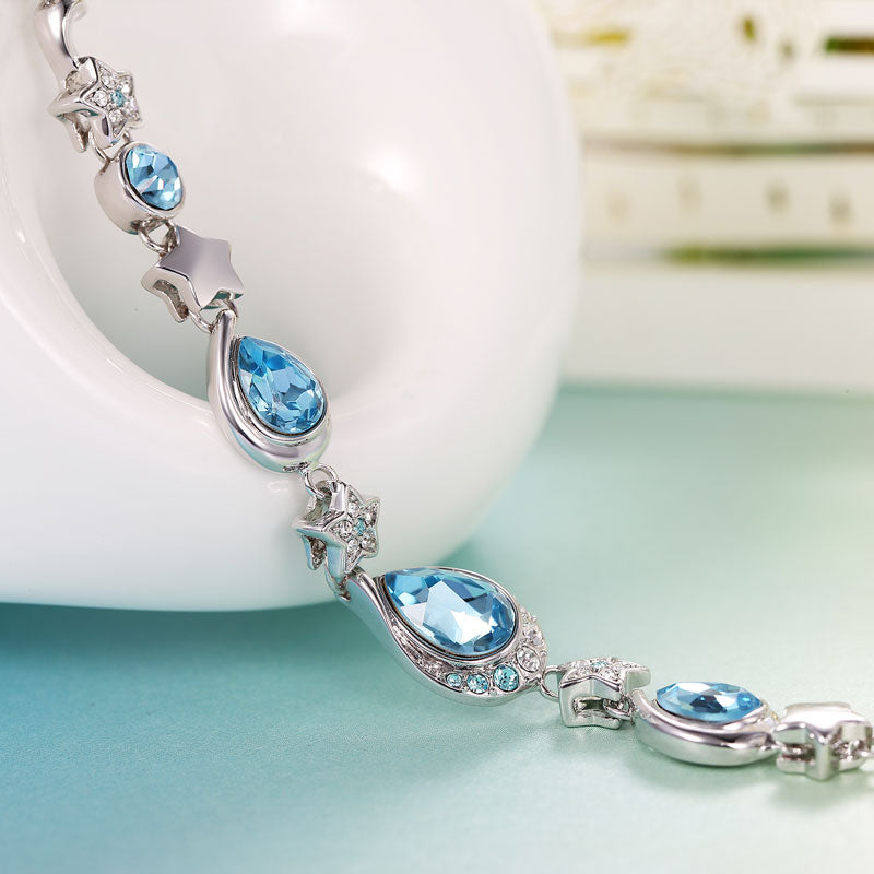 Blue Raindrop Bracelet